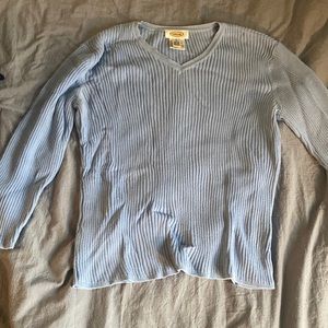Talbots long sleeve sweater. Size medium color blue. Good condition
